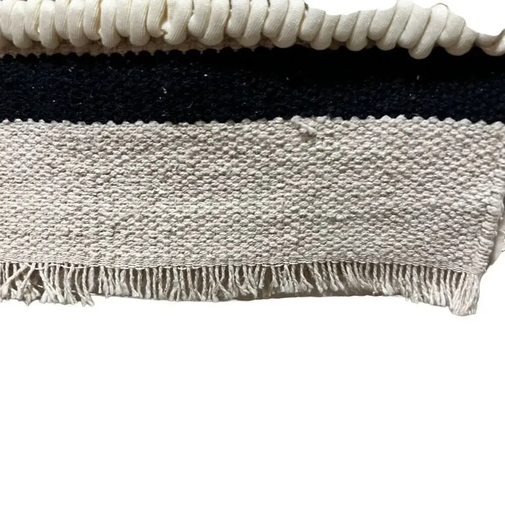 Max studio Table Runner Neutral Nautical striped home decor